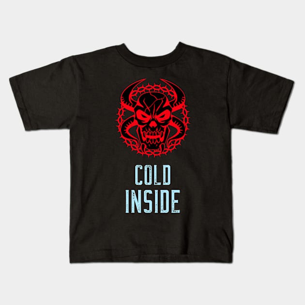 Cold Inside Kids T-Shirt by MangoJonesLife